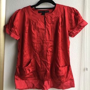 Marc by Marc Jacobs Red Silk Top XS